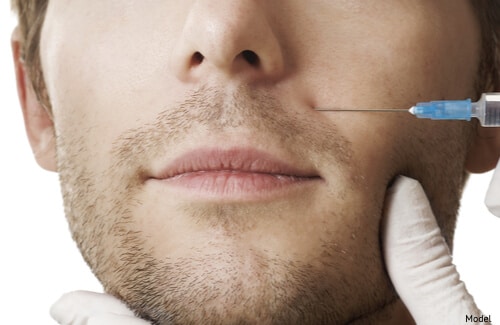 Man getting an injectable dermal filler-img-blog