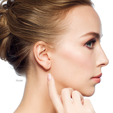 earlobe repair featured face model